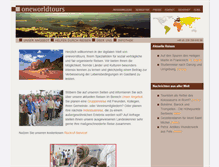 Tablet Screenshot of oneworldtours.de
